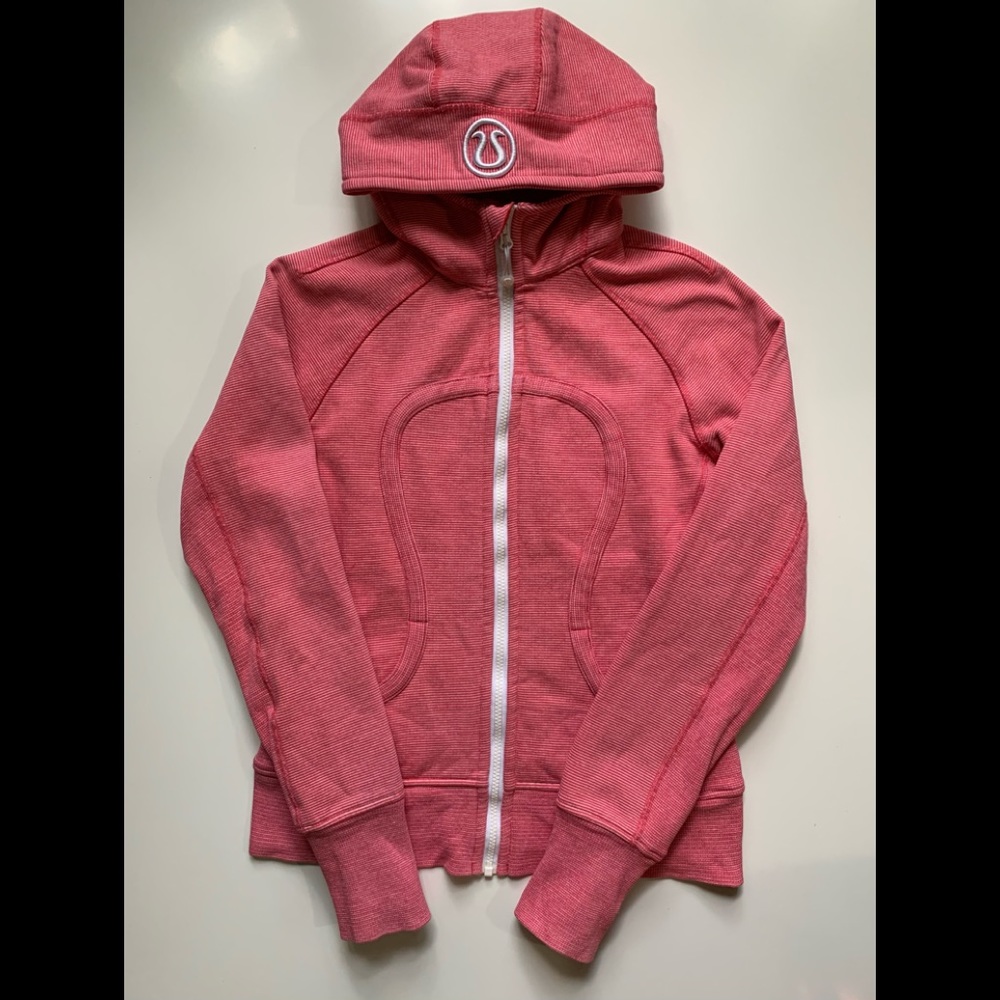 Lululemon Scuba Hoodie Passion Pink Wee Stripe